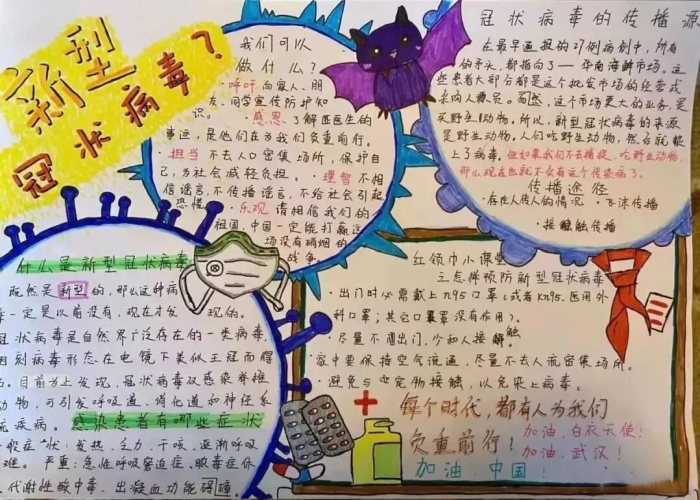 新冠疫情手抄报内容英语版（新冠肺炎疫情手抄报英语版）