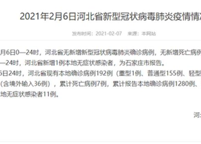 河北新冠疫情起源（河北新型冠状病毒病例来源）
