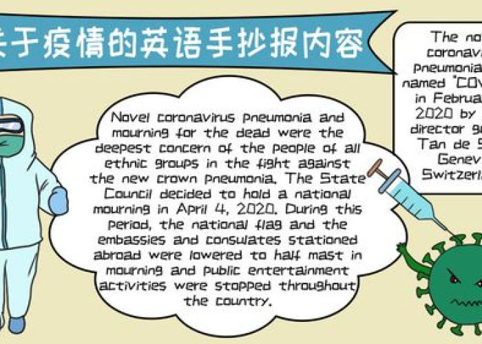 新冠疫情英文手抄报分享（关于新冠疫情的手抄报英文版）