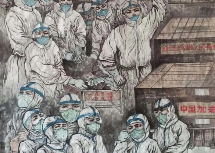 抗击疫情感动瞬间绘画作品图片（抗击疫情感动瞬间绘画作品图片大全）