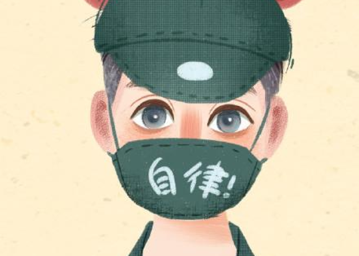 抗击疫情脸上口罩印（抗击疫情口罩涂鸦）
