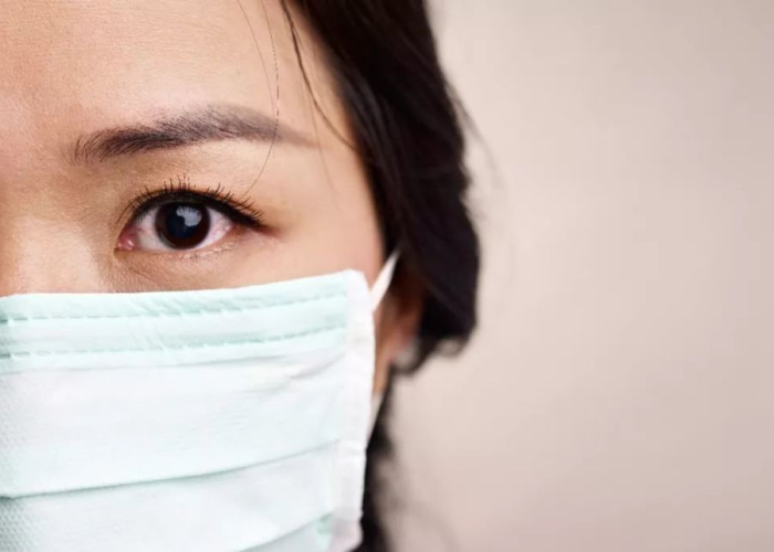 抗击疫情脸上口罩印（抗击疫情口罩涂鸦）