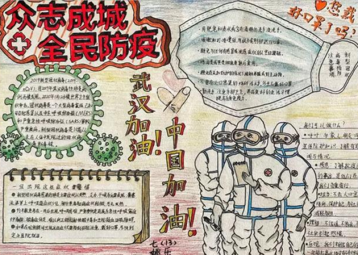 防控疫情小百科手抄报（防控疫情小百科手抄报图片）