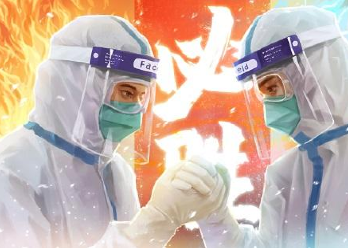 抗击疫情图片高清大图横版（抗击疫情图片素材高清）