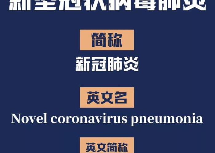 新型冠状病毒肺炎疫情英文翻译（新型冠状肺炎疫情英语翻译）