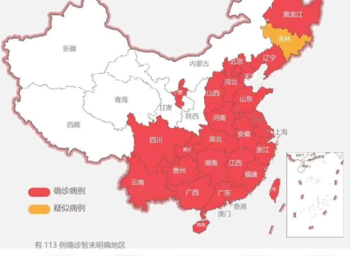 疫情最新数据统计全国地图（疫情最新数据分部图）