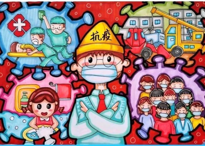 疫情话题素材图片（疫情题材绘画）
