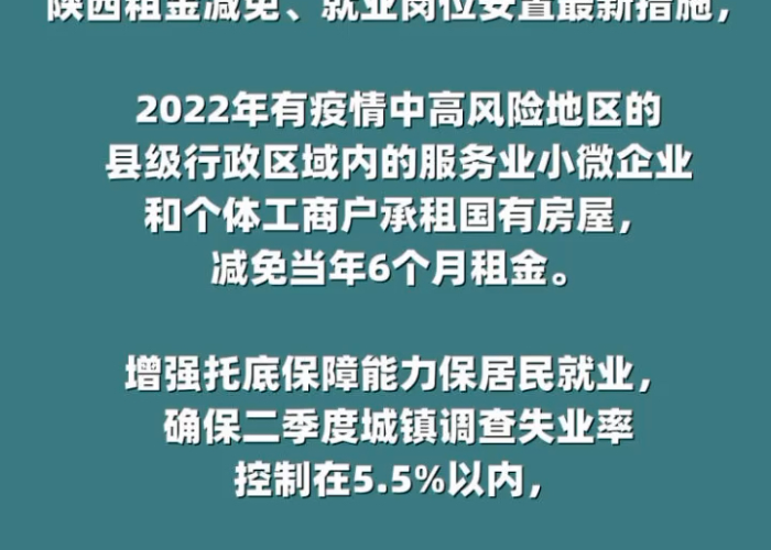 陕西疫情减免租金文件（陕西疫情减免租金文件最新）