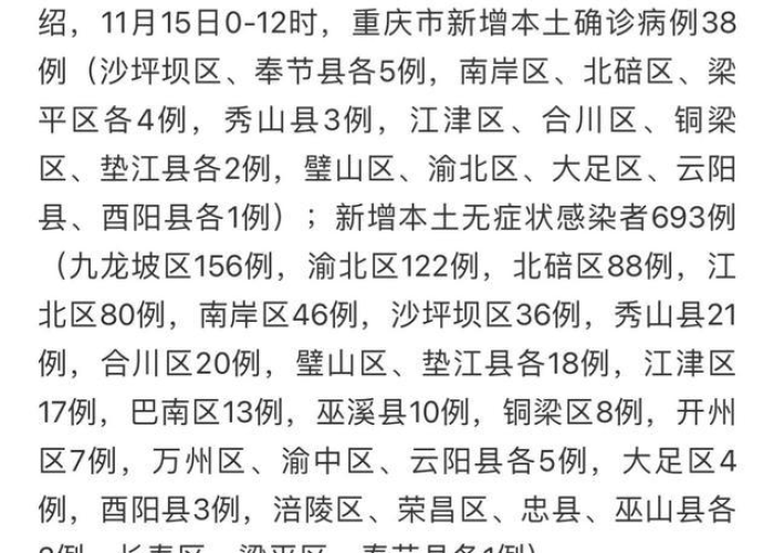 重庆疫情最新公告（重庆疫情最新情况通报）