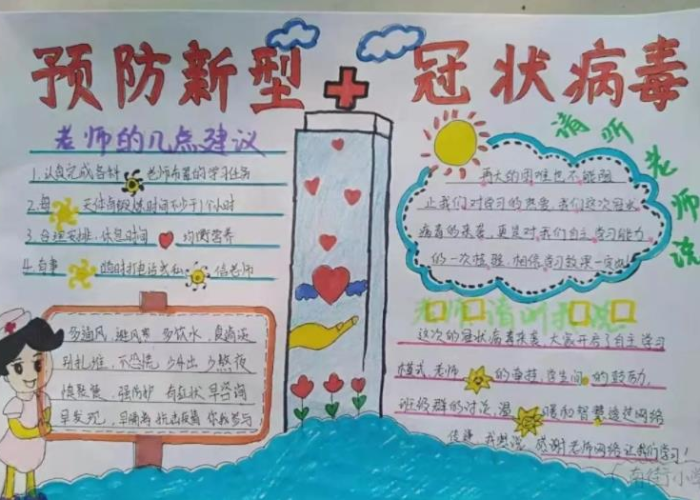 新冠病毒疫情知识内容手抄报（新冠病毒疫情知识内容手抄报图片）