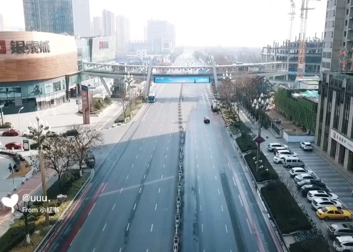 疫情下的城市航拍（疫情中的城市街景）