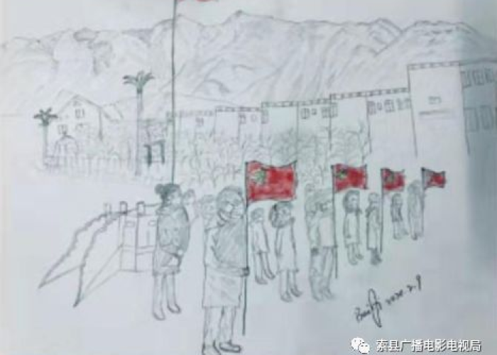 抗击疫情感动的画面（抗击疫情感动瞬间简笔画）