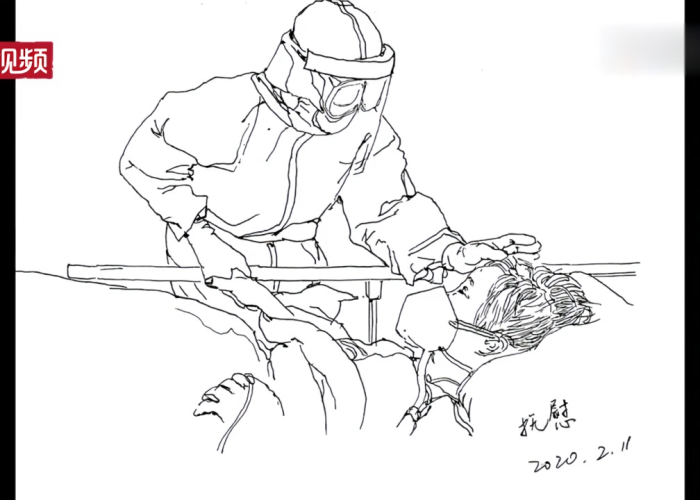 疫情感动瞬间（疫情感动瞬间绘画图片）