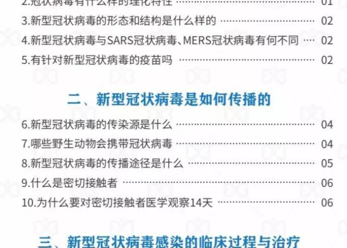 新冠病毒疫情知识内容有哪些（新冠病毒疫情知识内容有哪些题目）