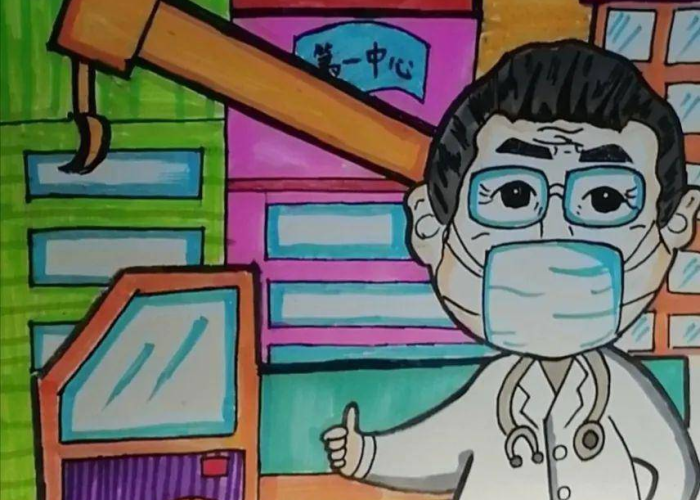 疫情期间的生活绘画（疫情期间的生活绘画图片）