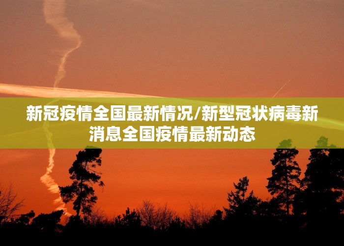 疫情最新消息今天实时更新（疫情最新动态今天）
