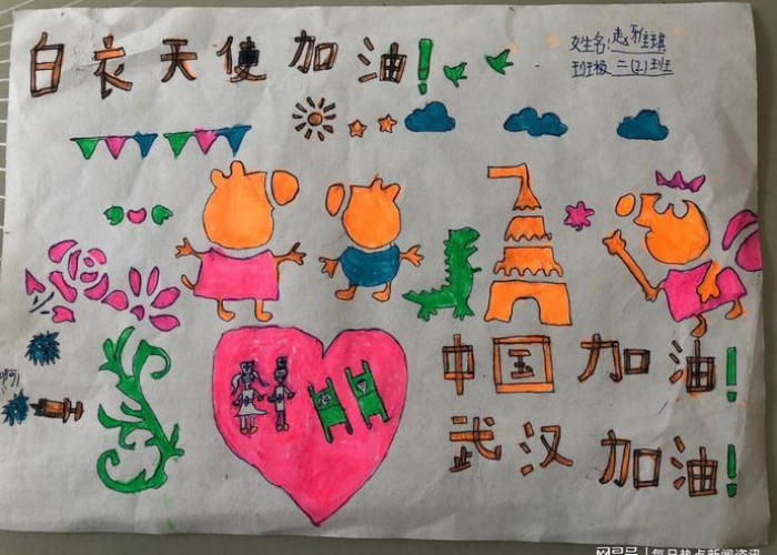 新冠疫情英文版手抄报（新冠疫情英文版小报）