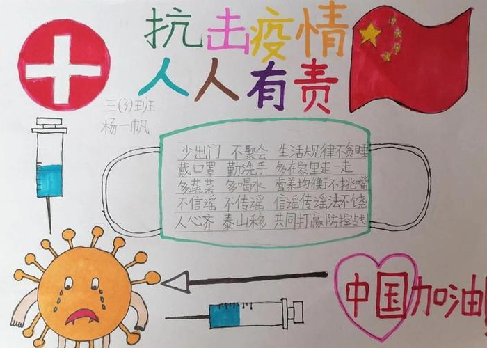 新冠疫情的手抄报三年级（新冠疫情的手抄报三年级内容）