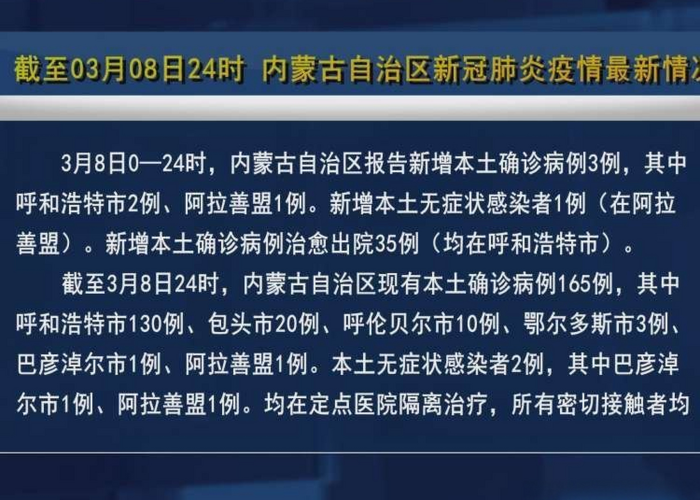 新冠肺炎疫情实时动态内蒙古（内蒙新冠疫情情况）