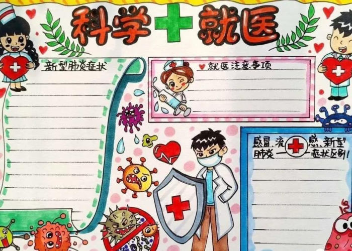 新冠疫情传染病防护小报（新冠传染病防控手抄报）