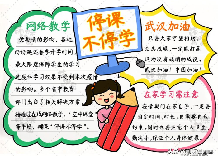 疫情防控小知识宣传手抄报（疫情防控小知识宣传手抄报简单）