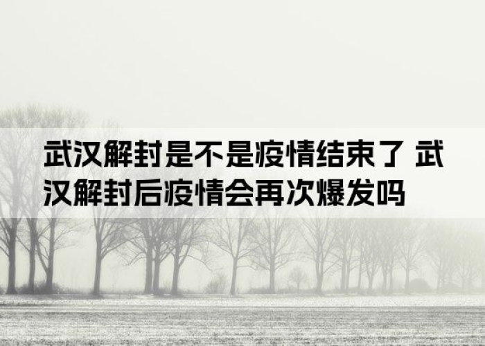 武汉疫情何时结束（武汉疫情啥时候结束的）