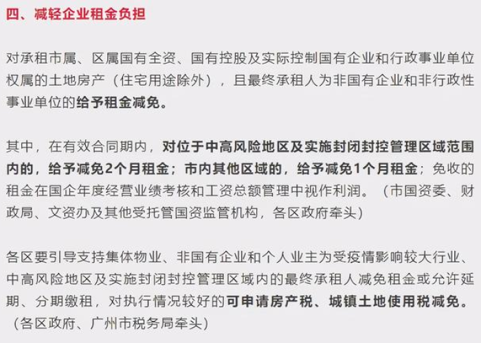 2021疫情租金减免政策文件（关于疫情租金减免的政策文件）