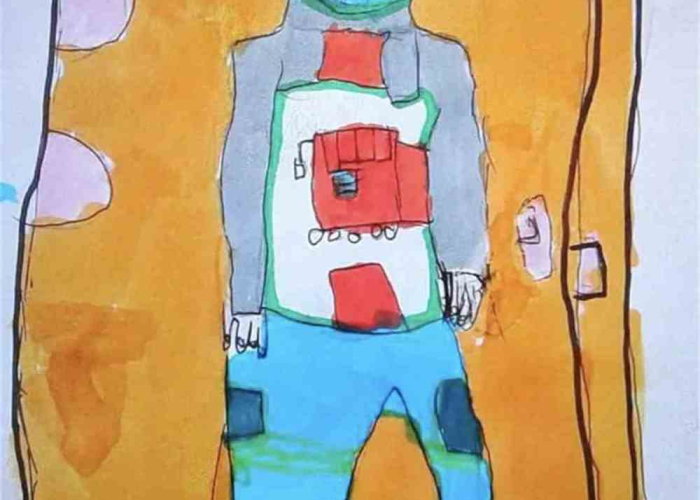 疫情口罩照片（疫情口罩绘画作品图片）