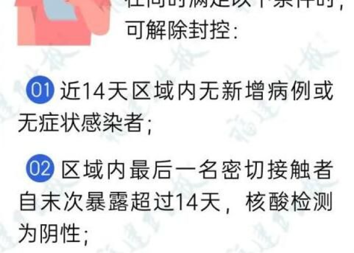 新冠疫情解封标准（新冠疫区解除封锁的条件是什么）